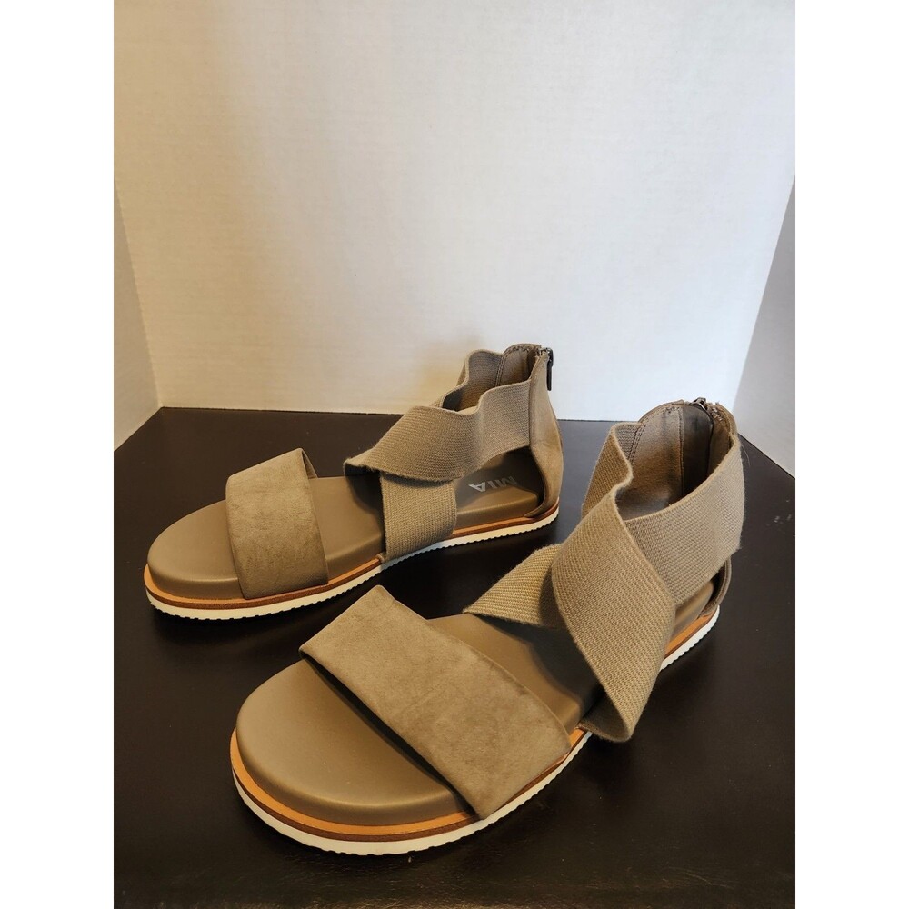 Mia Valuna Elastic Band Sandal Brown Size 8